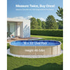 Vevor 18' x 33' Oval Pool Liner 54" Wall Height Overlap Vinyl Above Ground New