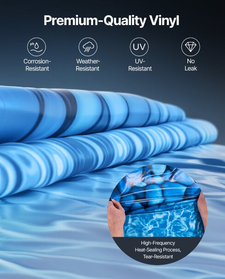 Vevor 21' Round Pool Liner 54" Wall Height Overlap Vinyl Above Ground New