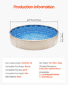 Vevor 21' Round Pool Liner 52" Wall Height Unibead Vinyl Above Ground New
