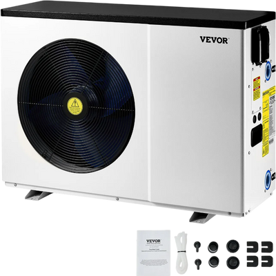 Vevor Electric Pool Heat Pump 51,200 BTU Heating and Cooling for 7,926–15,851 Gal Pools New