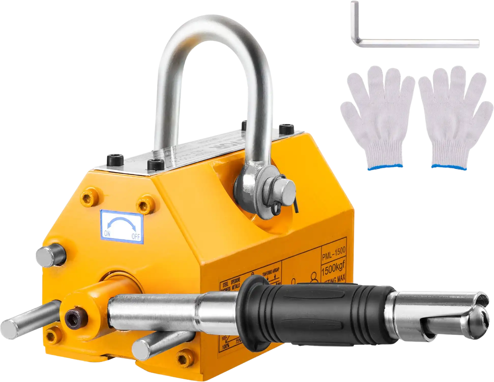 Vevor Magnetic Lifter 3300 Lbs. Pulling Capacity Neodymium and Steel Permanent Lifting Magnet with Release New