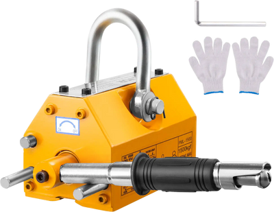 Vevor Magnetic Lifter 3300 Lbs. Pulling Capacity Neodymium and Steel Permanent Lifting Magnet with Release New