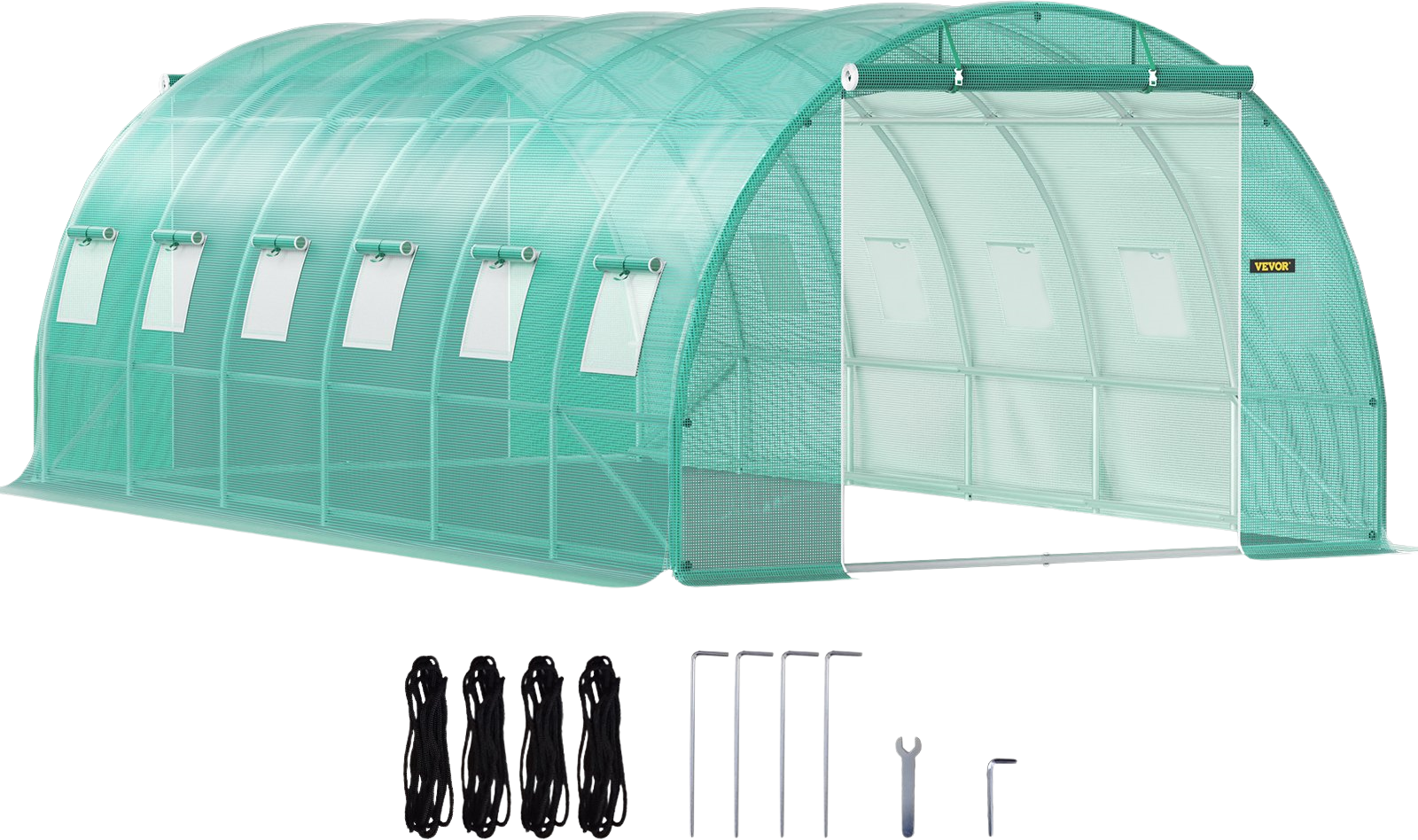 Vevor 20' x 10' x 7' Tunnel Greenhouse Steel Hoops Waterproof Cover New