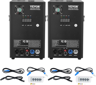 Vevor Cold Spark Machine 700W 6.5' to 16.4' Special Effects Fireworks for Events 2 Units New