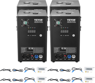 Vevor Cold Spark Machine 700W 6.5' to 16.4' Special Effects Fireworks for Events 4 Units New