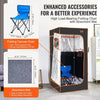 Vevor Infrared Sauna Tent 1400W Full Body Portable Spa Adjustable Temperature with Chair New