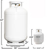 Flame King Propane Cylinder ASME 420 lbs 120 Gal. with Float Gauge and Relief Valve New