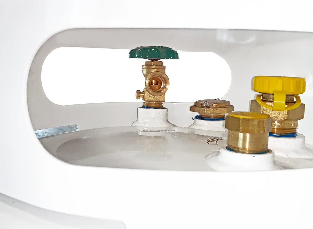 Flame King Propane Cylinder DOT 420 lbs 120 Gal. with Float Gauge and Relief Valve New