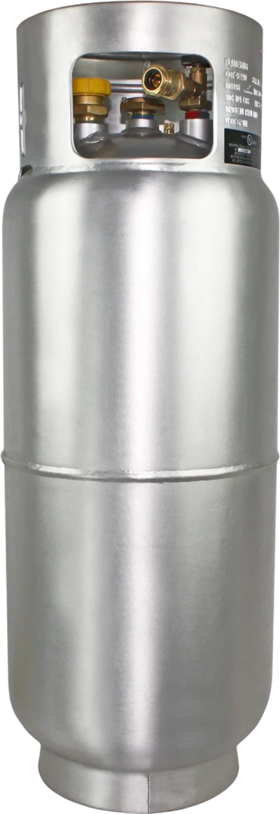 Flame King Forklift Propane Cylinder Aluminum with Gauge 43.5 lbs 9 Gal. Capacity New