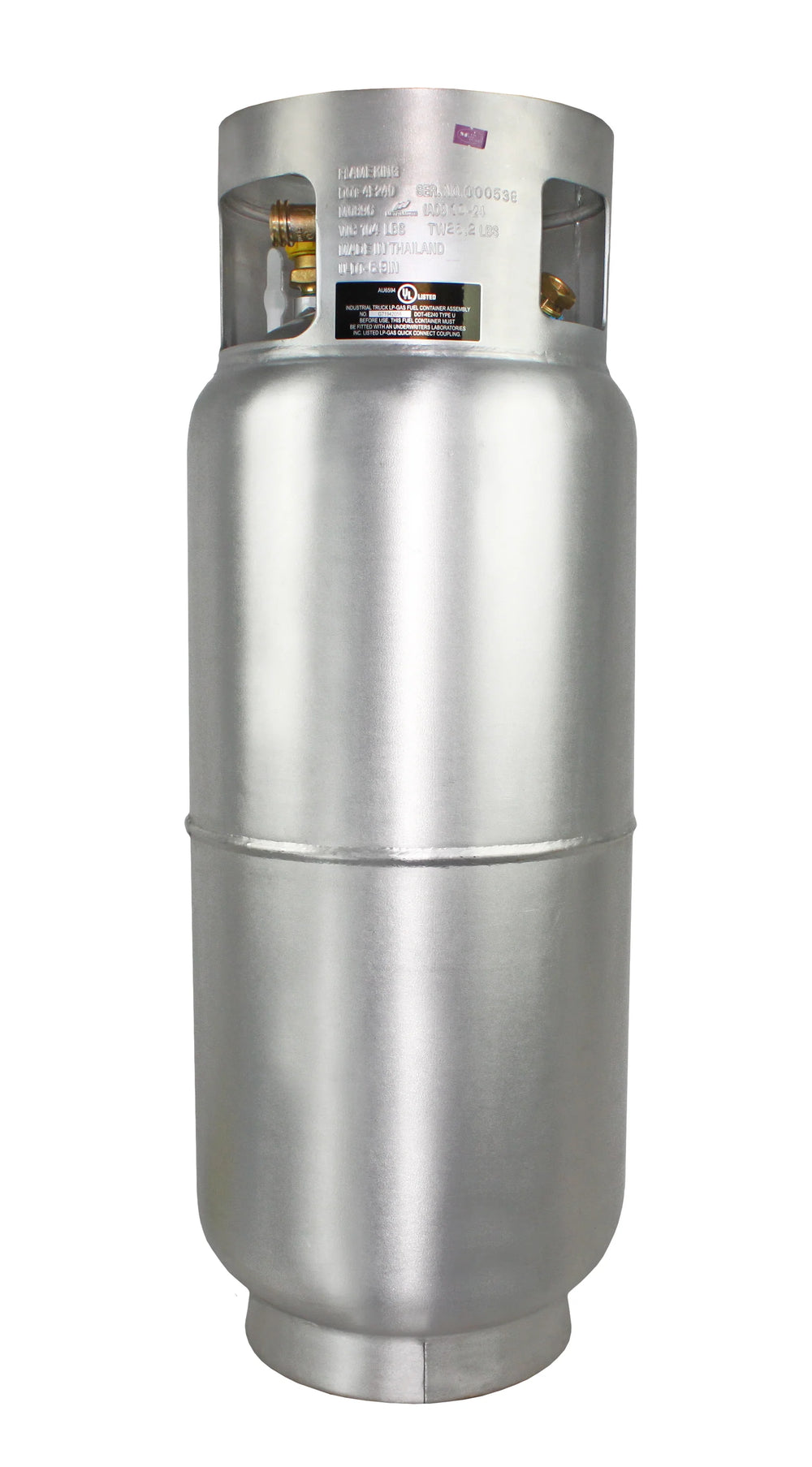 Flame King Forklift Propane Cylinder Aluminum with Gauge 43.5 lbs 9 Gal. Capacity New