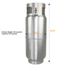 Flame King Forklift Propane Cylinder Aluminum with Gauge 43.5 lbs 9 Gal. Capacity New