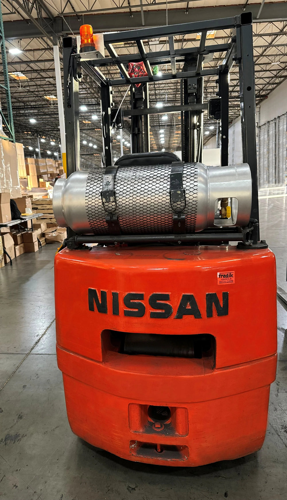 Flame King Forklift Propane Cylinder Aluminum with Gauge 43.5 lbs 9 Gal. Capacity New