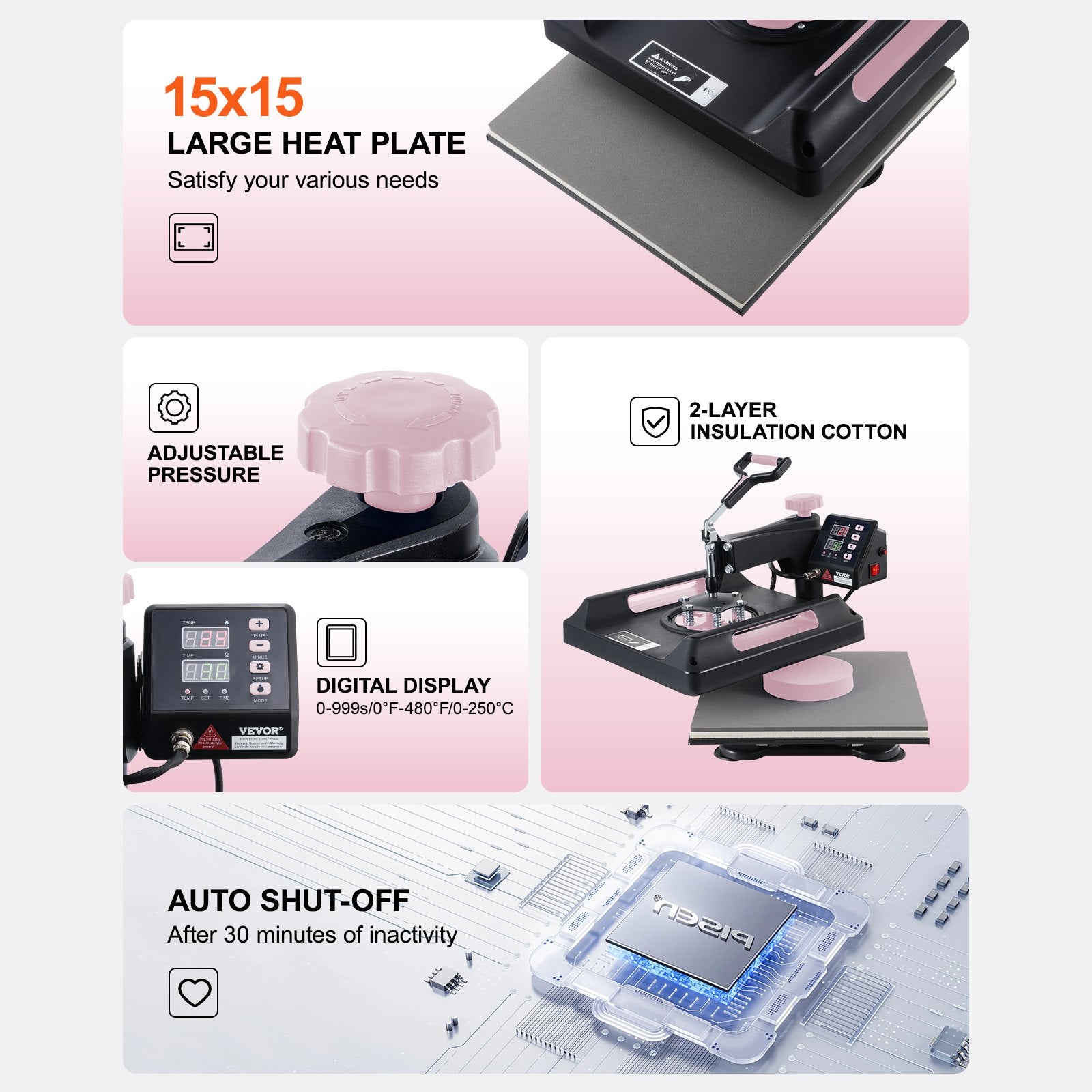 Vevor Heat Press 8-in- 1 Machine 15