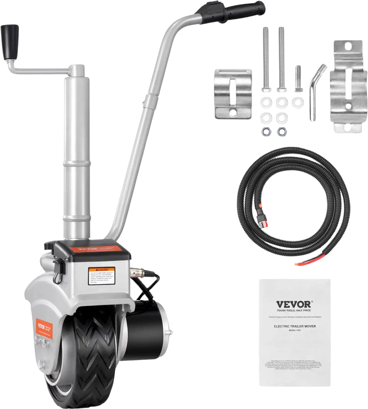 Vevor Trailer Dolly Electric 5000 lbs Towing Capacity 350W 12V Adjustable Clamp Height New