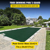 Vevor Pool Safety Cover Fits 20' x 40' Rectangle Inground Pool Green Mesh Cover New