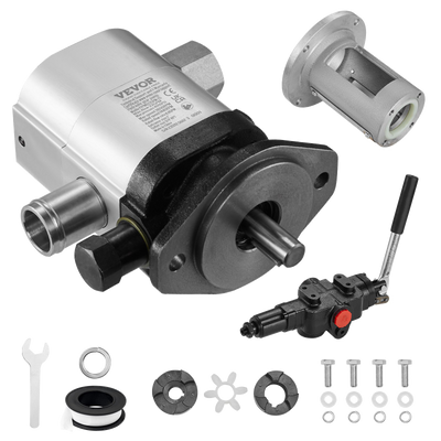 Vevor Hydraulic Log Splitter Pump Kit 22GPM 3600 RPM 2-Stage 4000 PSI with Valve Coupling and Installation Base New