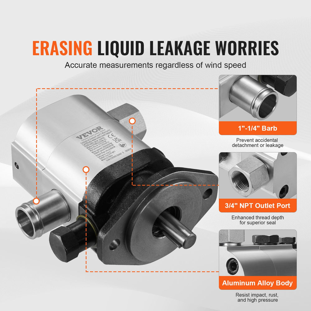 Vevor Hydraulic Log Splitter Pump Kit 22GPM 3600 RPM 2-Stage 4000 PSI with Valve Coupling and Installation Base New