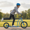 Youth Scooter with Adjustable Handlebar and 16/14-Inch Inflatable Wheels for Age 8+ Years Old-Blue - Gallery View 1 of 10