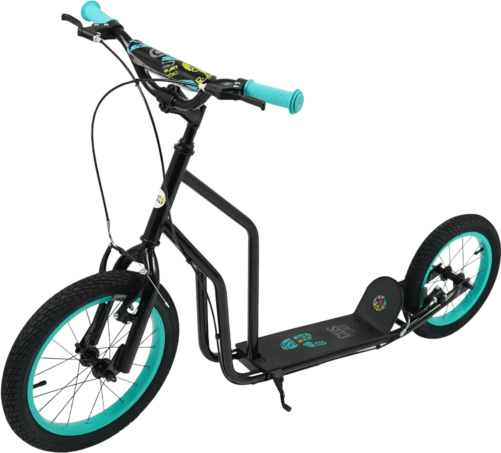Costway Youth Kick Scooter Adjustable Handlebar 16