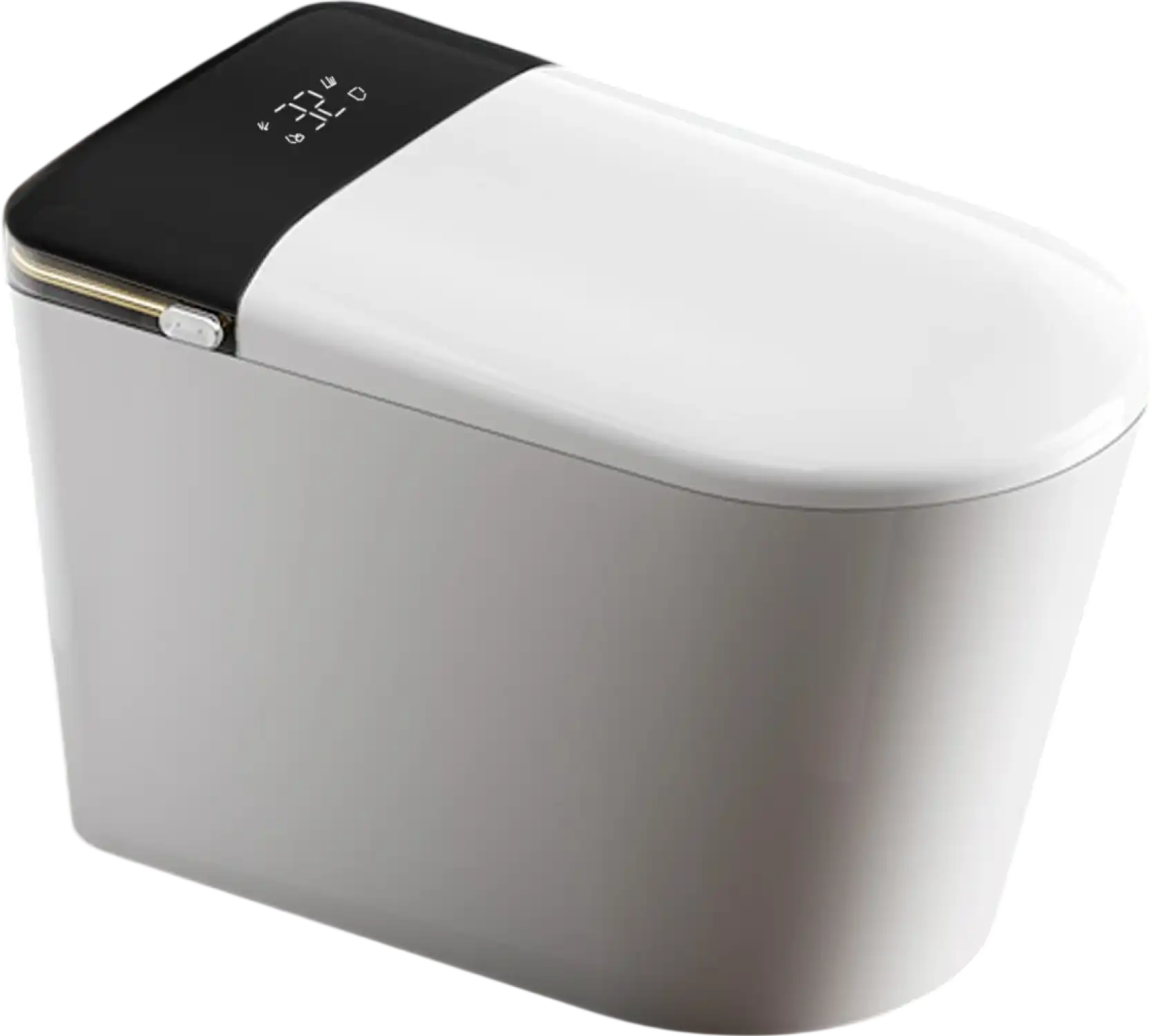Yulika U7 Elongated Smart Bidet Toilet 1.28 GPF Dual Flush Heated Seat Air Dryer Auto Open/Close New