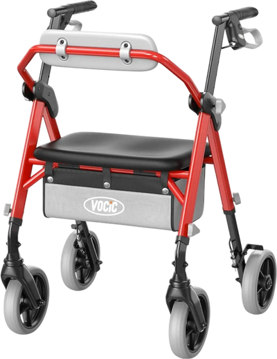 Vocic Z11 X-Way Rollator Walker Lightweight Foldable 380 lb Capacity New