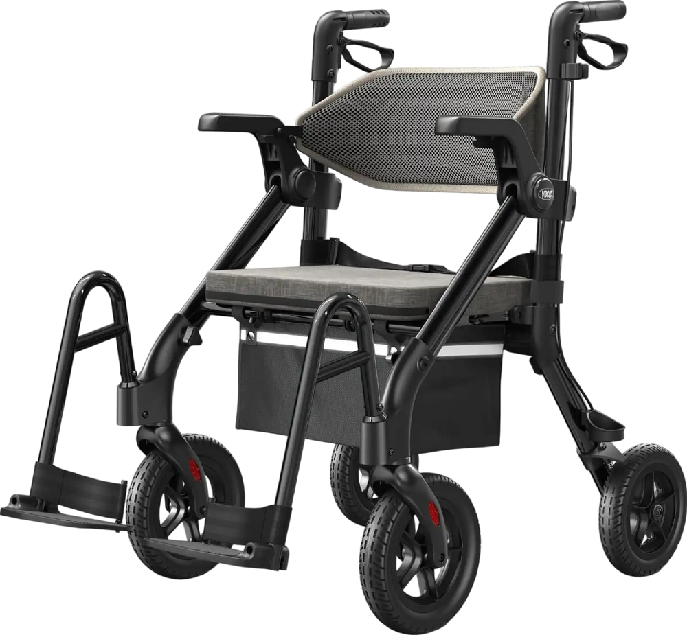 Vocic Z55 2-in-1 Rollator and Transport Chair Heavy-Duty Vocic Z55 2-in-1 Rollator and Transport Chair Heavy-Duty