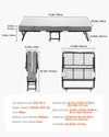 Vevor Twin Foldable Rollaway Bed 38" x 75" Steel Frame with 5" Memory Foam Mattress New
