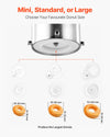 Vevor Commercial Donut Maker Automatic 90 PCS/Hr Single Row Stainless Steel 1.5 Gal Hopper New