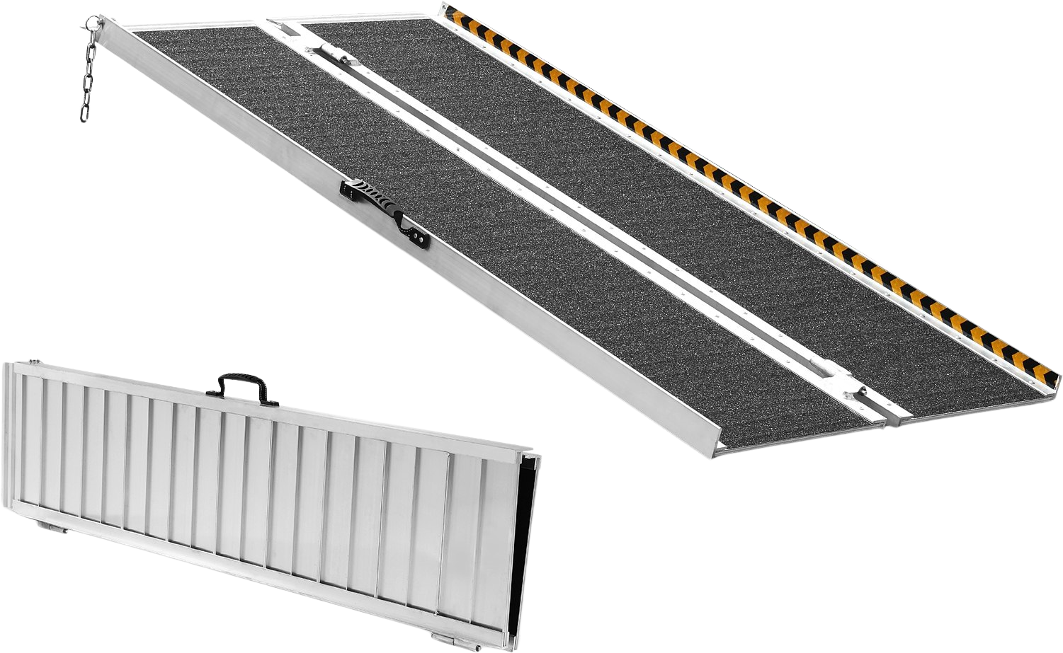 Vevor Portable Wheelchair Ramp 5' 800 lbs Folding Non-Slip Aluminum New