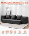 Vevor 3-in-1 Folding Sofa Bed Twin Size Convertible Sleeper with Pillows New
