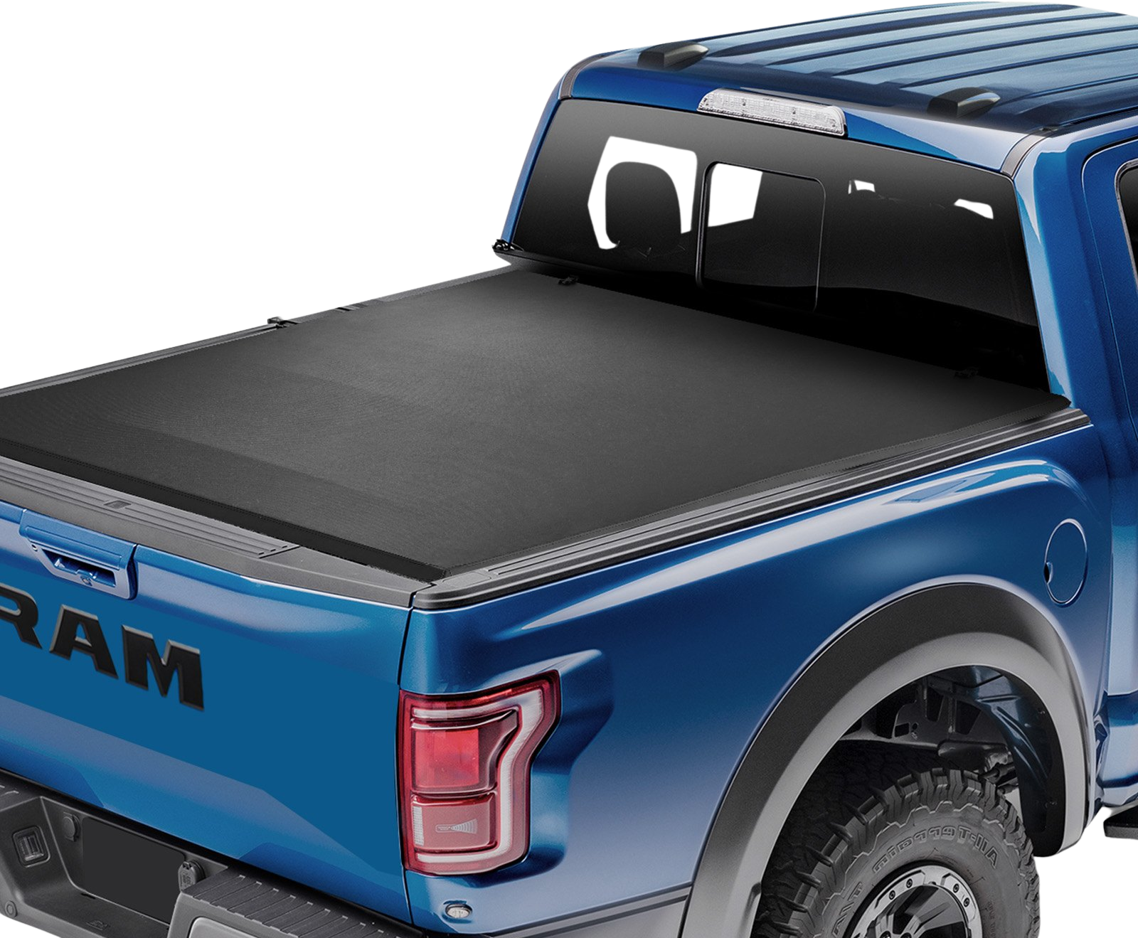 Vevor Tonneau Cover Quad-Fold for 6.4' Truck Bed 2002-2024 Dodge Ram 1500 Tear-Resistant PVC Anti-Loose Clamps New