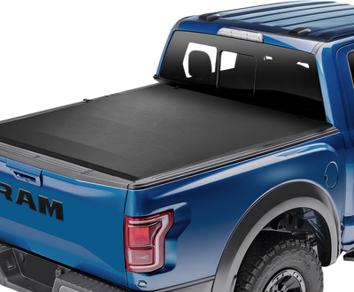 Vevor Tonneau Cover Quad-Fold for 6.4' Truck Bed 2002-2024 Dodge Ram 1500 Tear-Resistant PVC Anti-Loose Clamps New