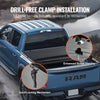 Vevor Tonneau Cover Quad-Fold for 6.4' Truck Bed 2002-2024 Dodge Ram 1500 Tear-Resistant PVC Anti-Loose Clamps New