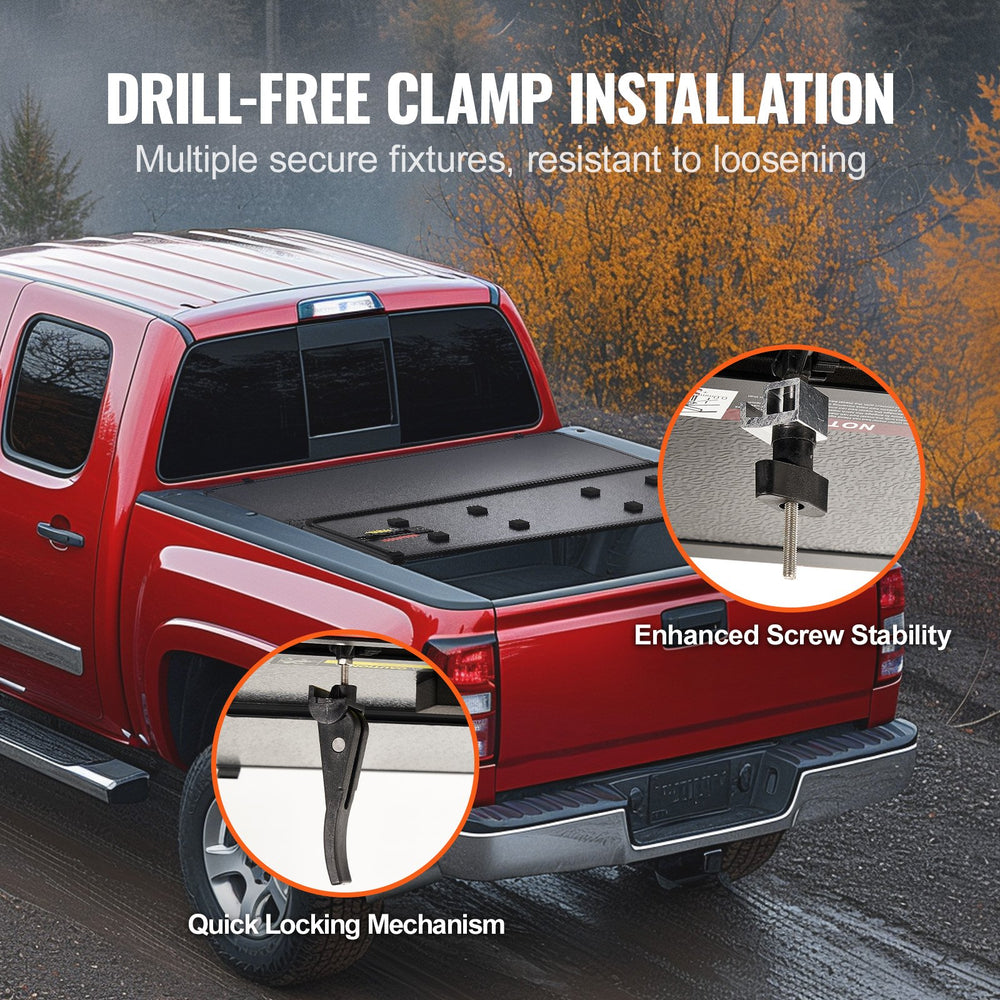 ONINE Soft Roll-Up Tonneau Cover For Chevy Silverado 1500 2019-2024 – 5.8ft Bed, Dual Coated Vinyl