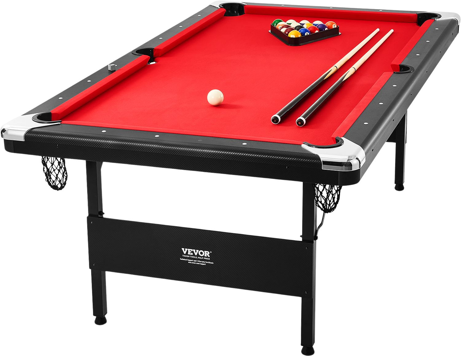 Vevor Billiards Table 7' Foldable Pool Table Set Includes Balls and Cues New