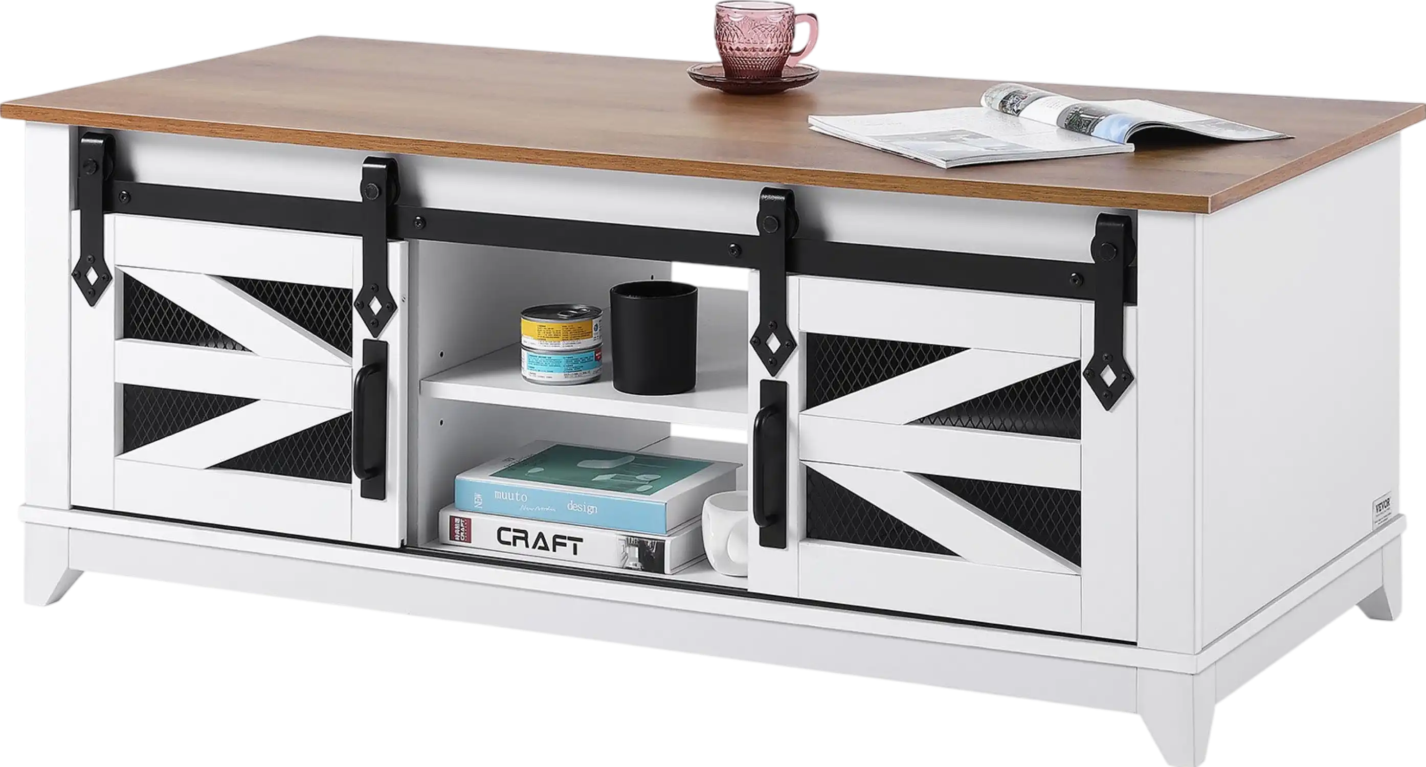 Vevor Farmhouse Coffee Table 48