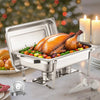 Vevor Chafing Dish Set 6-Pack 8 Qt Full-Size Stainless Steel Buffet Warmers New