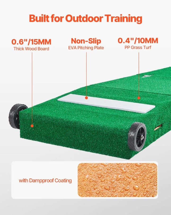 Vevor Portable Pitching Mound 90" Baseball and Softball Training Equipment New