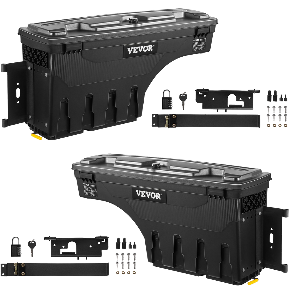 Vevor Truck Tool Box 6.6 Gal Capacity Double-Layered Security Fits 2007-2021 Toyota Tundra Left or Right Mount New