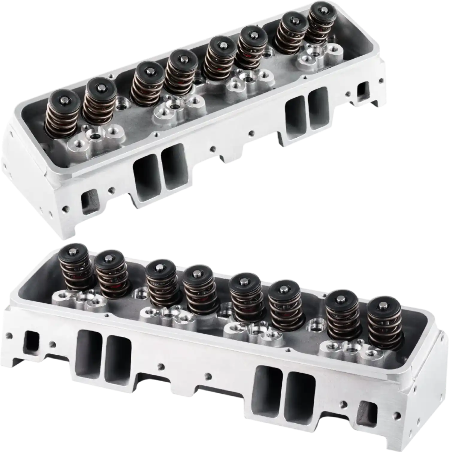 Vevor 2X Aluminum Cylinder Heads for Chevy SBC 327/350/383 190cc CNC Assembled New