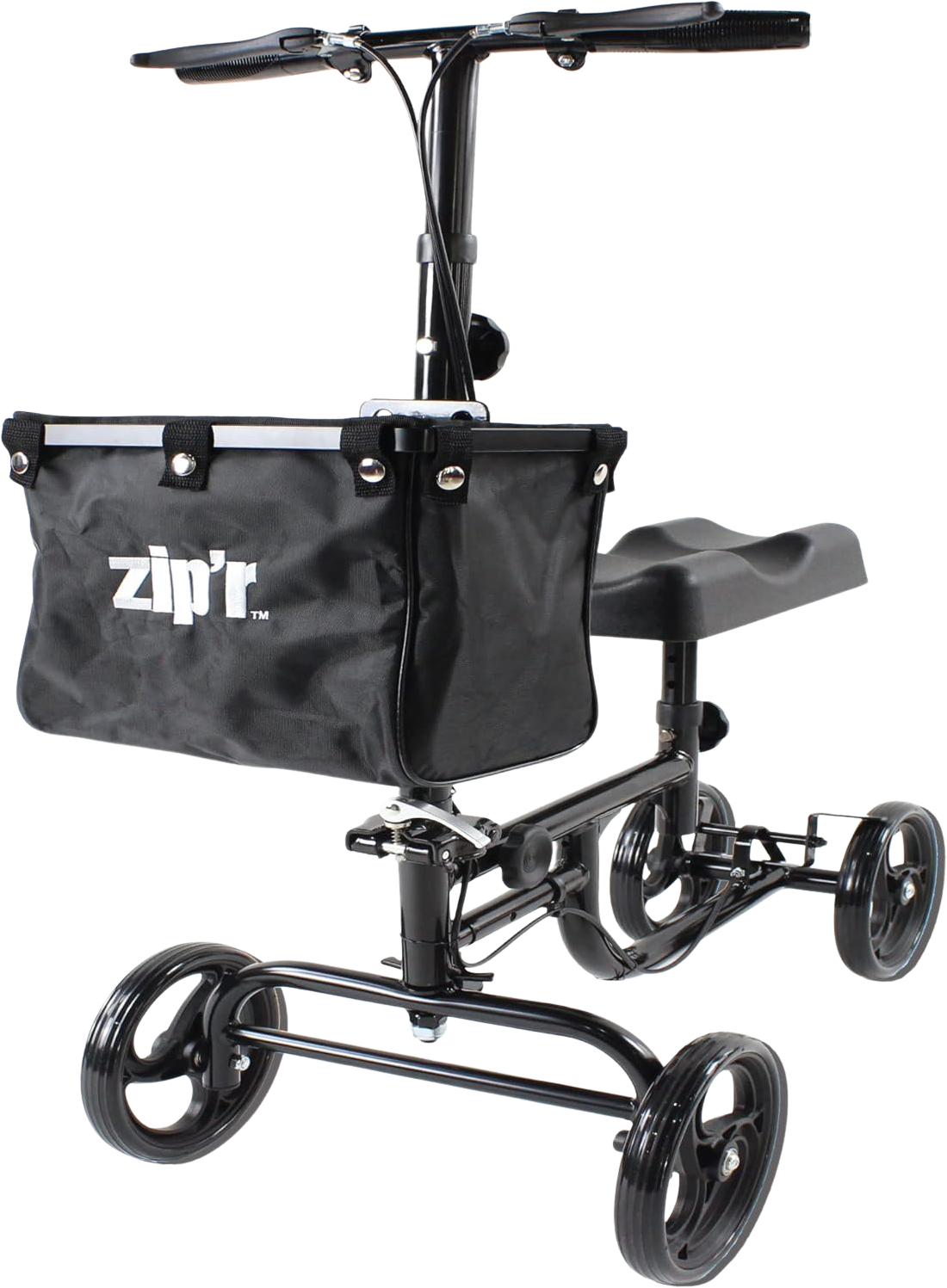 Zip'r Coaster Knee Scooter with Storage 300 Lbs Capacity for 4'9