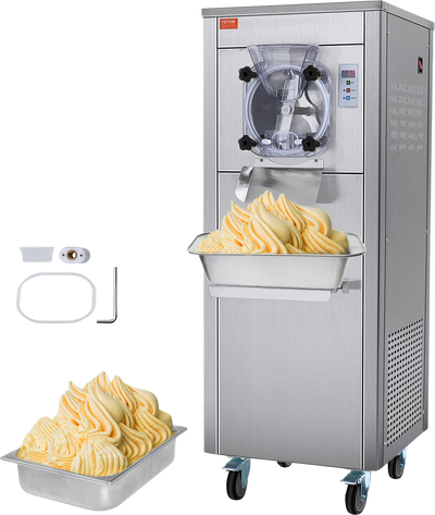 Vevor Ice Cream Machine 4.9-7.6 Gal per Hour Single Flavor Hard Serve LED Display Auto Clean 1780W New