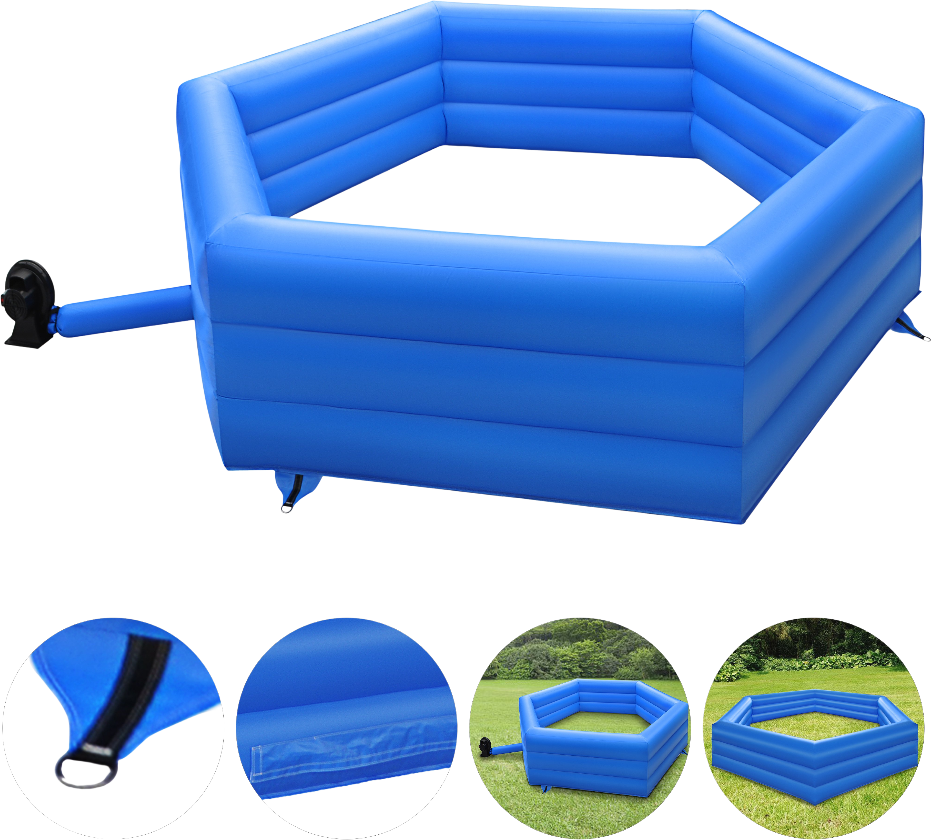 Vevor Gaga Ball Pit Inflatable 20' with Electric Air Pump 350W Inflates in 3 Minutes for Outdoor Indoor Use New