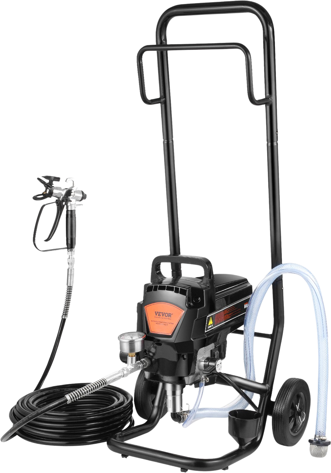 Vevor Airless Paint Sprayer with Cart 950W Electric 3000 PSI Handheld for Home Interior Exterior New