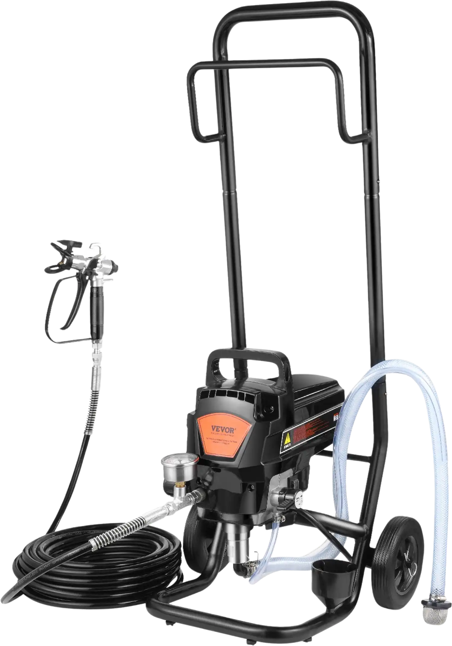 Vevor Airless Paint Sprayer with Cart 950W Electric 3000 PSI Handheld for Home Interior Exterior New