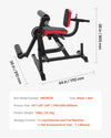 Vevor Leg Extension and Curl Machine 700 Lbs Capacity Adjustable Lower Body Workout Bench New