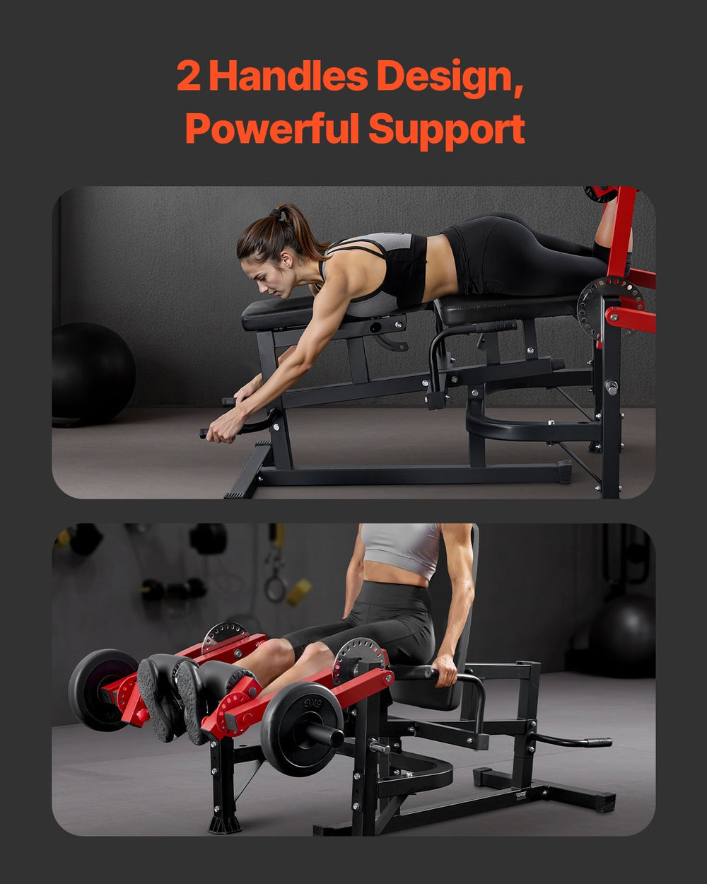 Vevor Leg Extension Curl Machine 700 Lbs Adjustable Seated Workout Bench for Thigh and Hamstring New