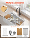 Vevor Farmhouse Sink 32.5" x 20" Undermount Fireclay Single Bowl White with Accessories New
