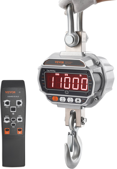 Vevor Digital Crane Scale 11000 Lbs Cast Aluminum Case with LED Screen and Remote Control New