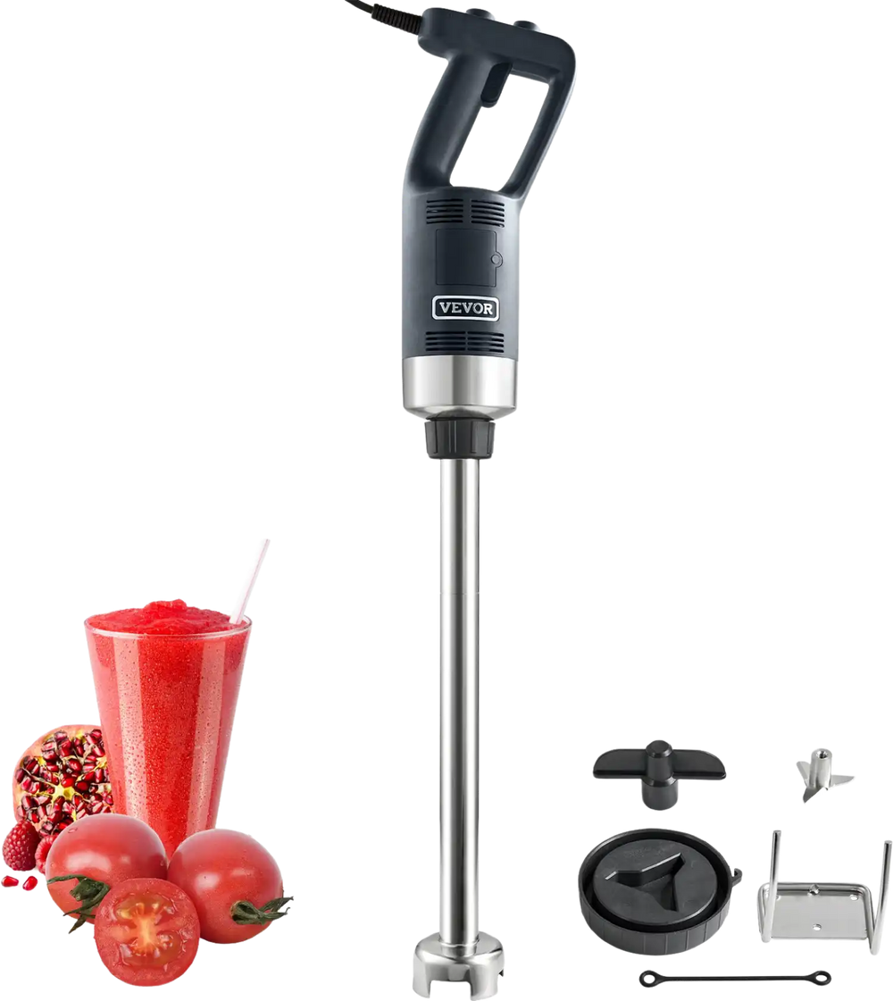 Commercial Immersion Blender 500 Watt Heavy Duty Hand Mixer Variable Speed